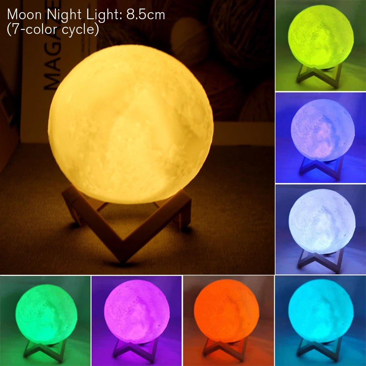RGB Moon Lamp